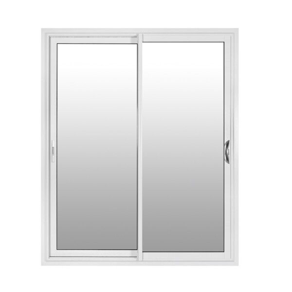 baie vitrée aluminium 2 vantaux option gris anthracite