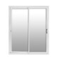 baie vitrée aluminium 2 vantaux option gris anthracite
