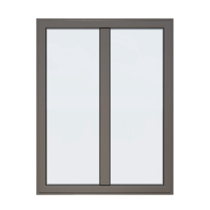 Fenêtre frappe Alu ouvrant caché 2 vantaux blanc RAL 9016